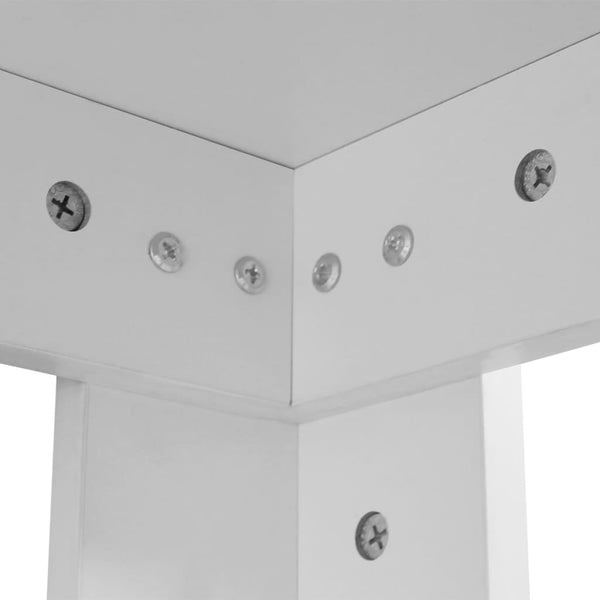 vidaXL Table de salle à manger 140x80x75 cm Blanc