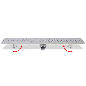 Duschrinne 930x140 mm Edelstahl Löcher-Design