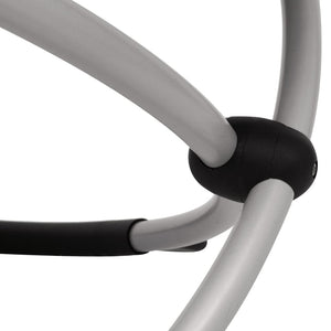 Sonnenliege Outdoor Stahl Schwarz Grau