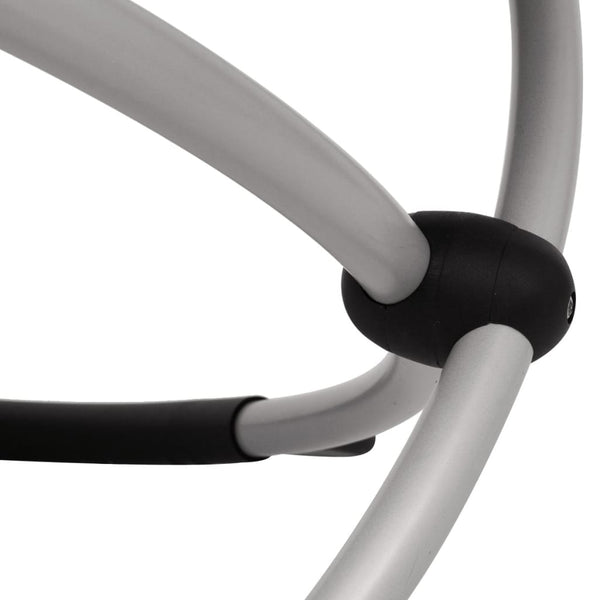 Sonnenliege Outdoor Stahl Schwarz Grau