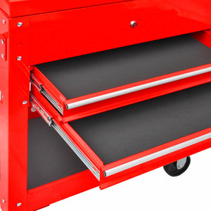 Werkzeugwagen Rot 70,5 x 37 x 71 cm Stahl