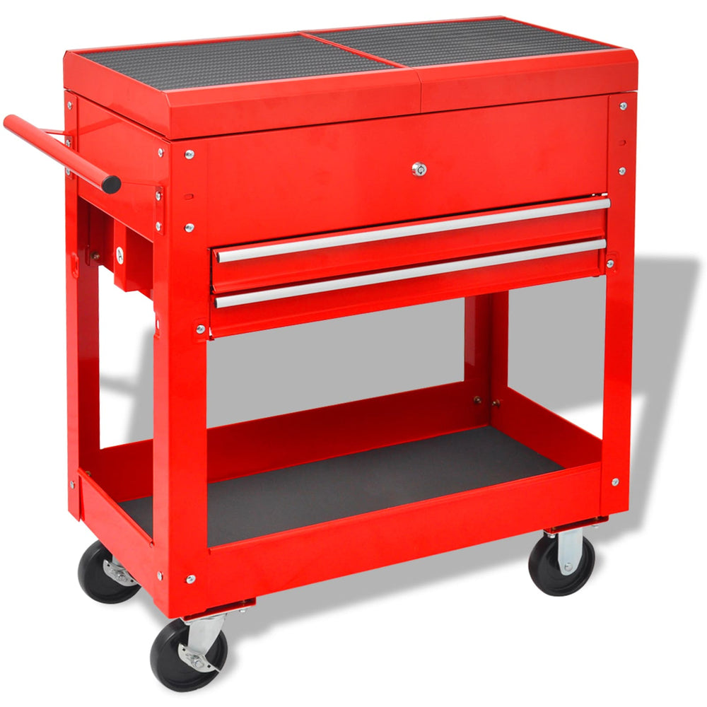 Werkzeugwagen Rot 70,5 x 37 x 71 cm Stahl