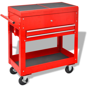 Werkzeugwagen Rot 70,5 x 37 x 71 cm Stahl