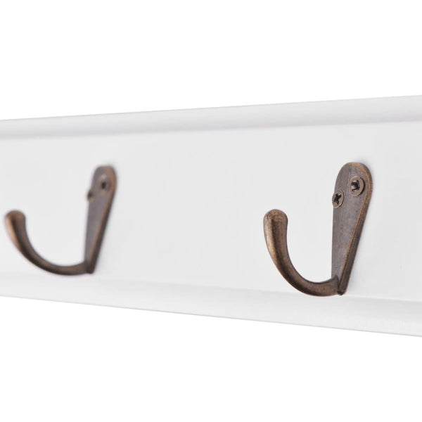 Weiße Barock Garderobe mit Haken