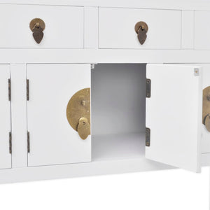 Sideboard Massivholz Weiß Chinesischer Stil
