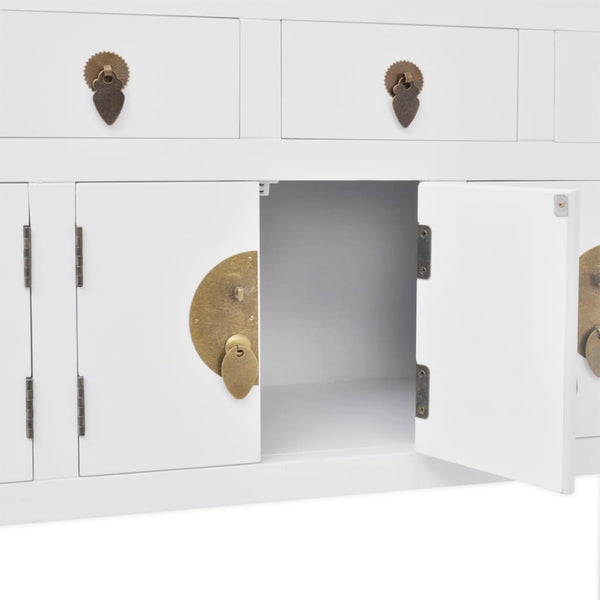 Sideboard Massivholz Weiß Chinesischer Stil