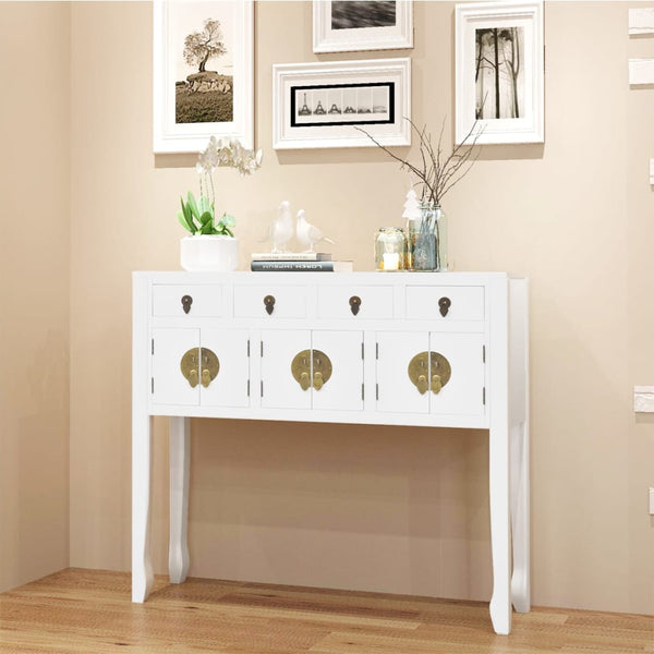 Sideboard Massivholz Weiß Chinesischer Stil