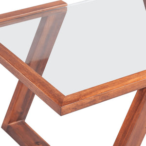 Couchtisch Massivholz Akazie Braun 100x50x40 cm