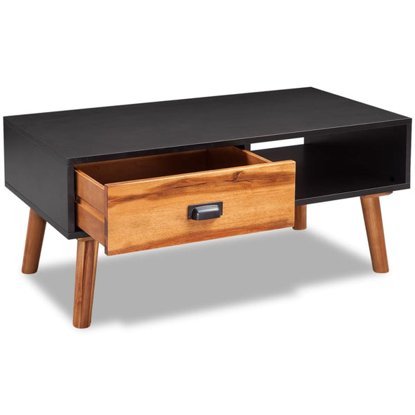 Couchtisch Akazienholz Massiv 90 x 50 x 40 cm