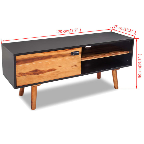 TV-Schrank Massivholz Akazie 120x35x50 cm