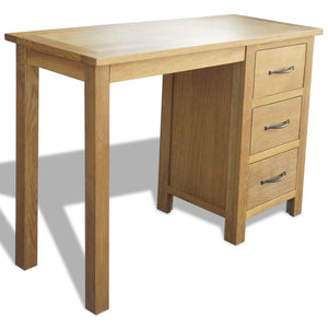 Eiche Massivholz Schreibtisch mit 3 Schubladen