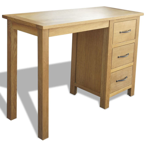 Eiche Massivholz Schreibtisch mit 3 Schubladen