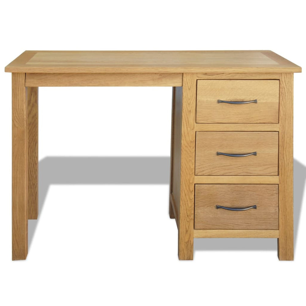 Eiche Massivholz Schreibtisch mit 3 Schubladen