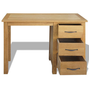 Eiche Massivholz Schreibtisch mit 3 Schubladen