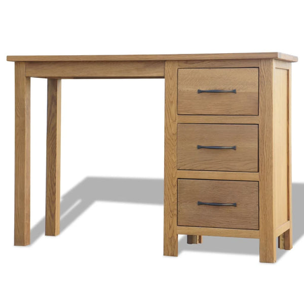 Eiche Massivholz Schreibtisch mit 3 Schubladen