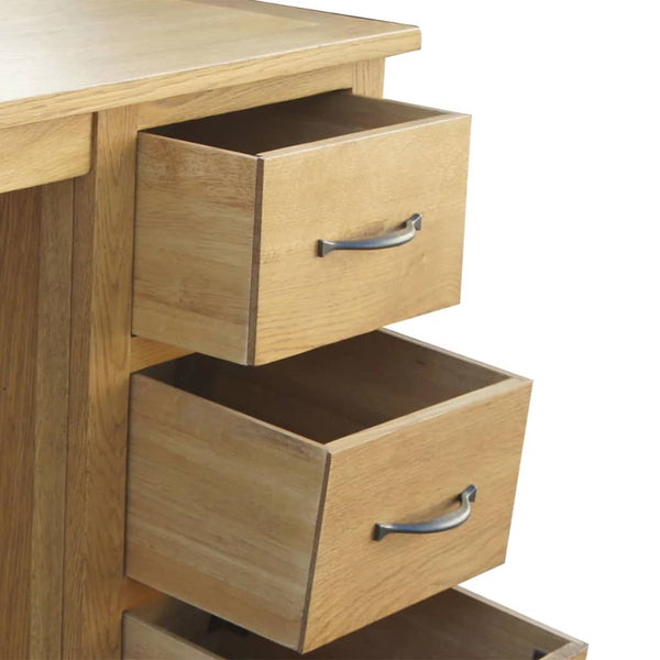Eiche Massivholz Schreibtisch mit 3 Schubladen