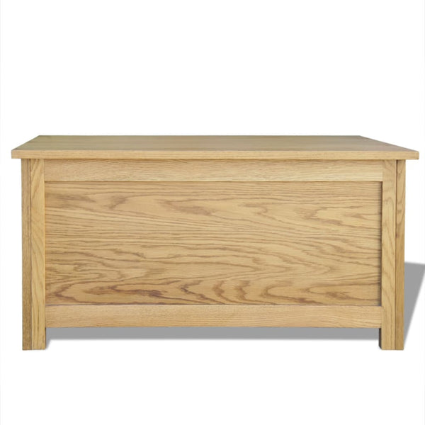Aufbewahrungstruhe 90x45x45 cm Massivholz Eiche