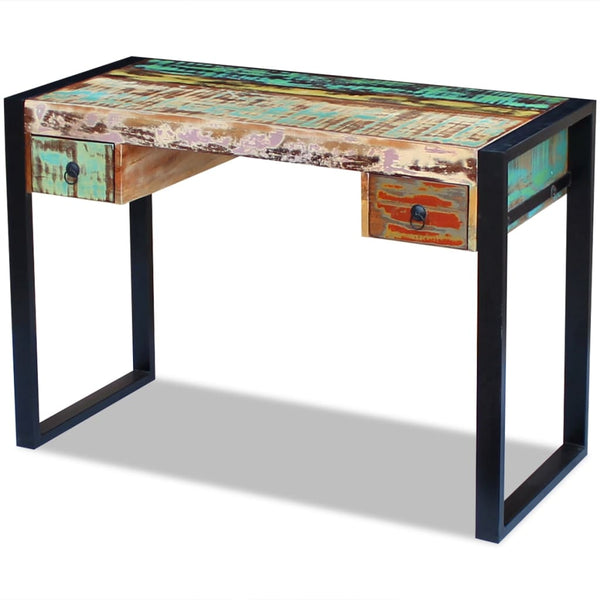 vidaXL Bureau en bois de récupération
