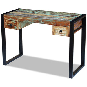 vidaXL Bureau en bois de récupération