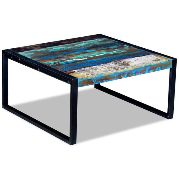 vidaXL Table basse en bois de récupération massif 80x80x40 cm