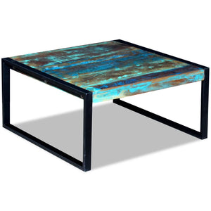vidaXL Table basse en bois de récupération massif 80x80x40 cm
