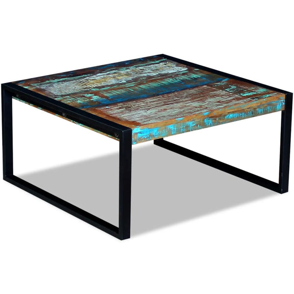 vidaXL Table basse en bois de récupération massif 80x80x40 cm