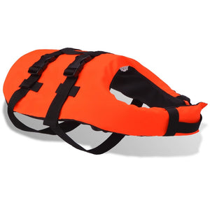 vidaXL Dog Life Vest L Orange