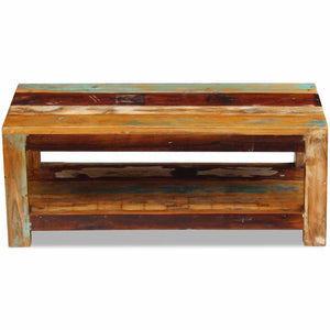 vidaXL Table basse en bois de récupération massif 90x45x35 cm