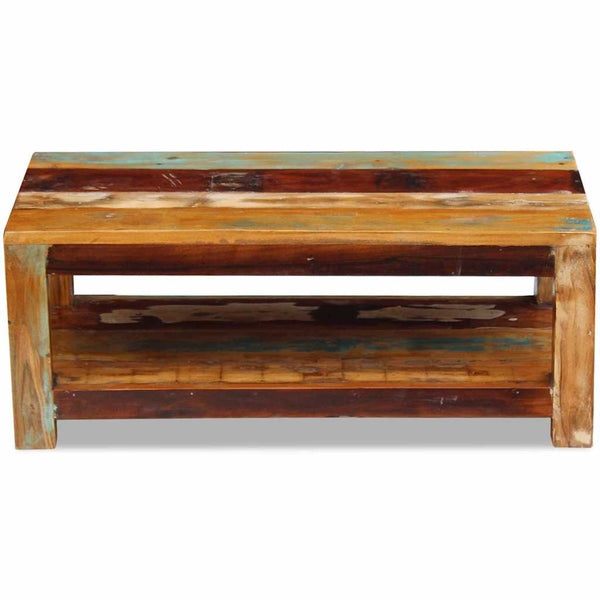 vidaXL Table basse en bois de récupération massif 90x45x35 cm