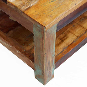 vidaXL Table basse en bois de récupération massif 90x45x35 cm