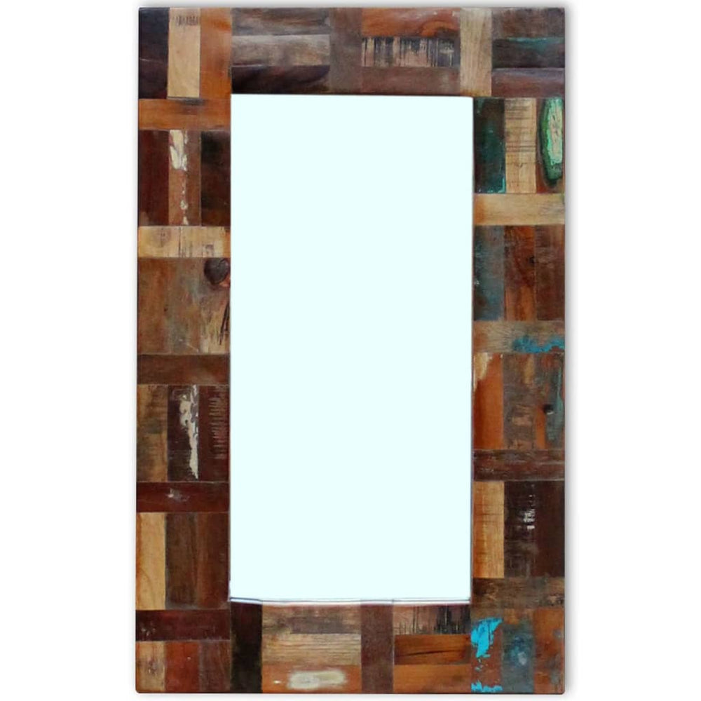 vidaXL Miroir en bois de récupération 80x50 cm