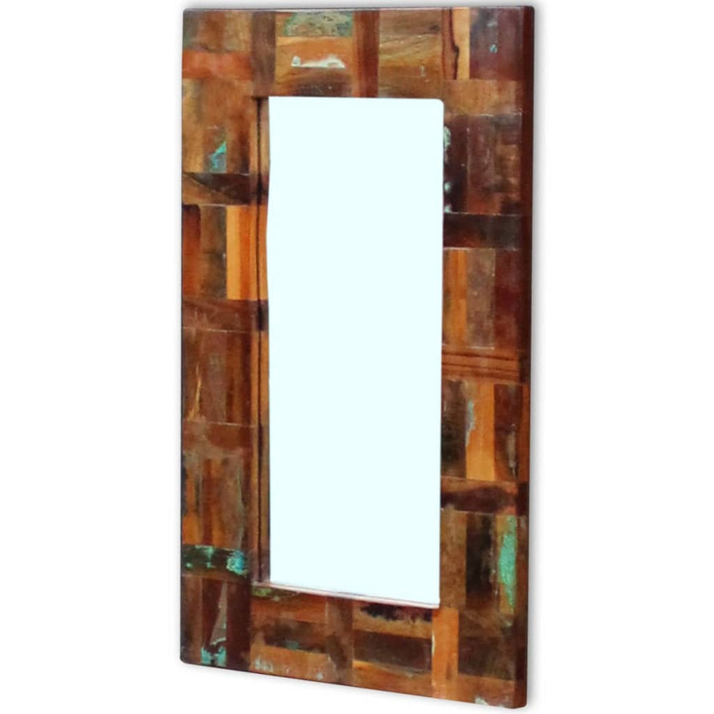 vidaXL Miroir en bois de récupération 80x50 cm