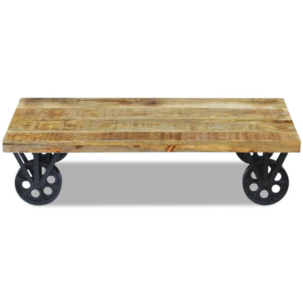 vidaXL Table basse en bois de manguier 120x60x30 cm