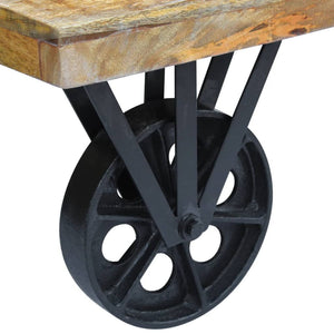 vidaXL Table basse en bois de manguier 120x60x30 cm