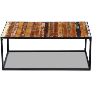vidaXL Table basse en bois de récupération massif 100x60x40 cm