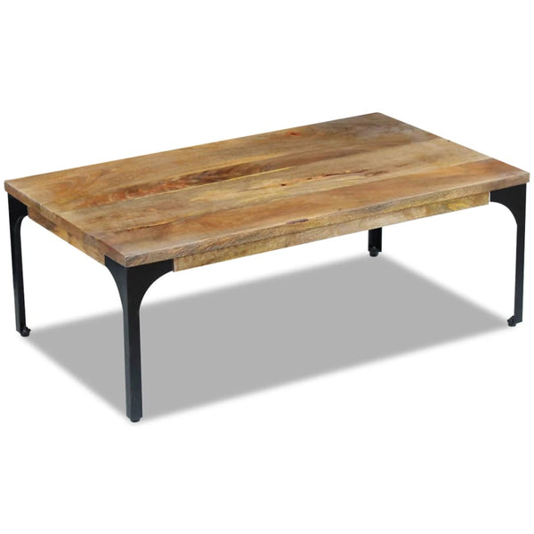 vidaXL Table basse en bois de manguier 100x60x35 cm