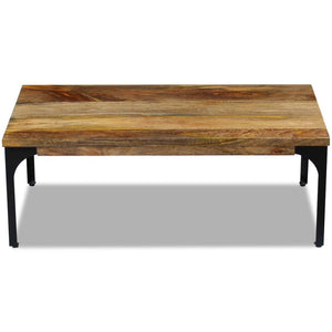 vidaXL Table basse en bois de manguier 100x60x35 cm
