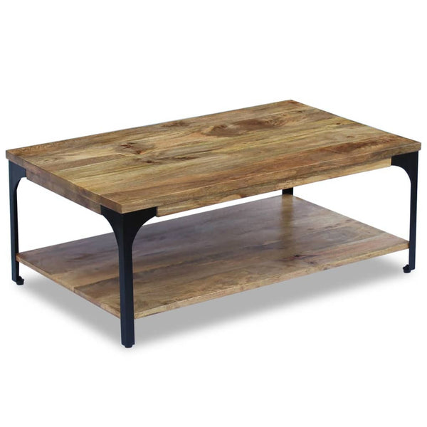 vidaXL Table basse en bois de manguier 100x60x38 cm