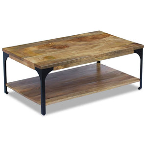 vidaXL Table basse en bois de manguier 100x60x38 cm