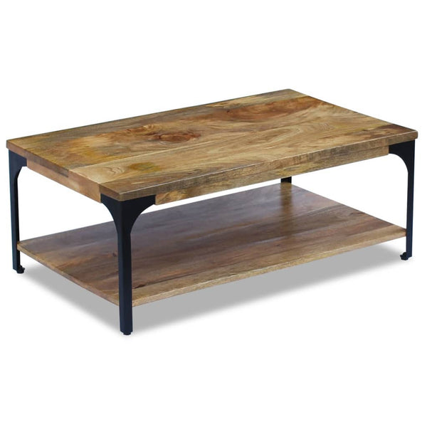 vidaXL Table basse en bois de manguier 100x60x38 cm