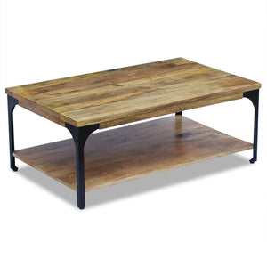 vidaXL Table basse en bois de manguier 100x60x38 cm
