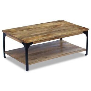 vidaXL Table basse en bois de manguier 100x60x38 cm