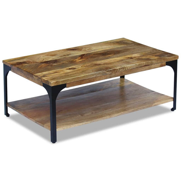 vidaXL Table basse en bois de manguier 100x60x38 cm