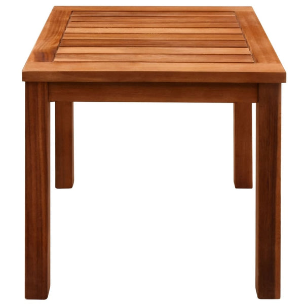 vidaXL Chaises longues 2 pcs avec table Bois d'acacia massif et textilène