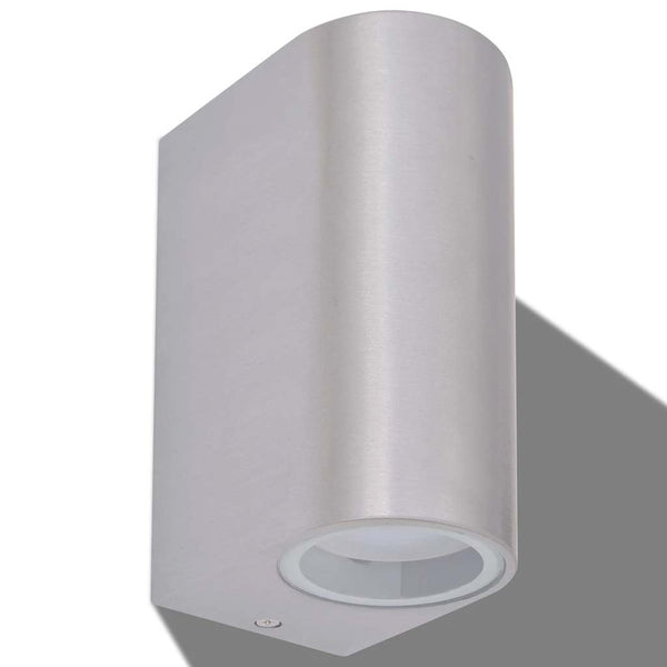 LED Außenwandleuchten 2er-Set Rund