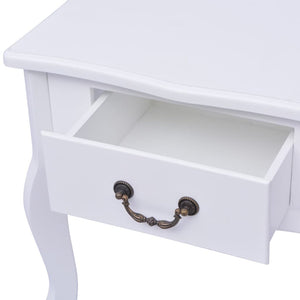Weiße MDF Nachttische, 2er-Set