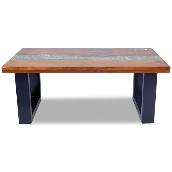 Couchtisch Teak Harz 100x50 cm