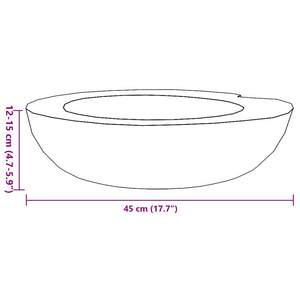 Becken Teak Massiv 45 cm