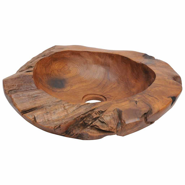 vidaXL Solid Teak Sink 45 cm