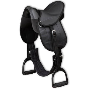 Pony Sattel Set 10 Zoll Schwarz